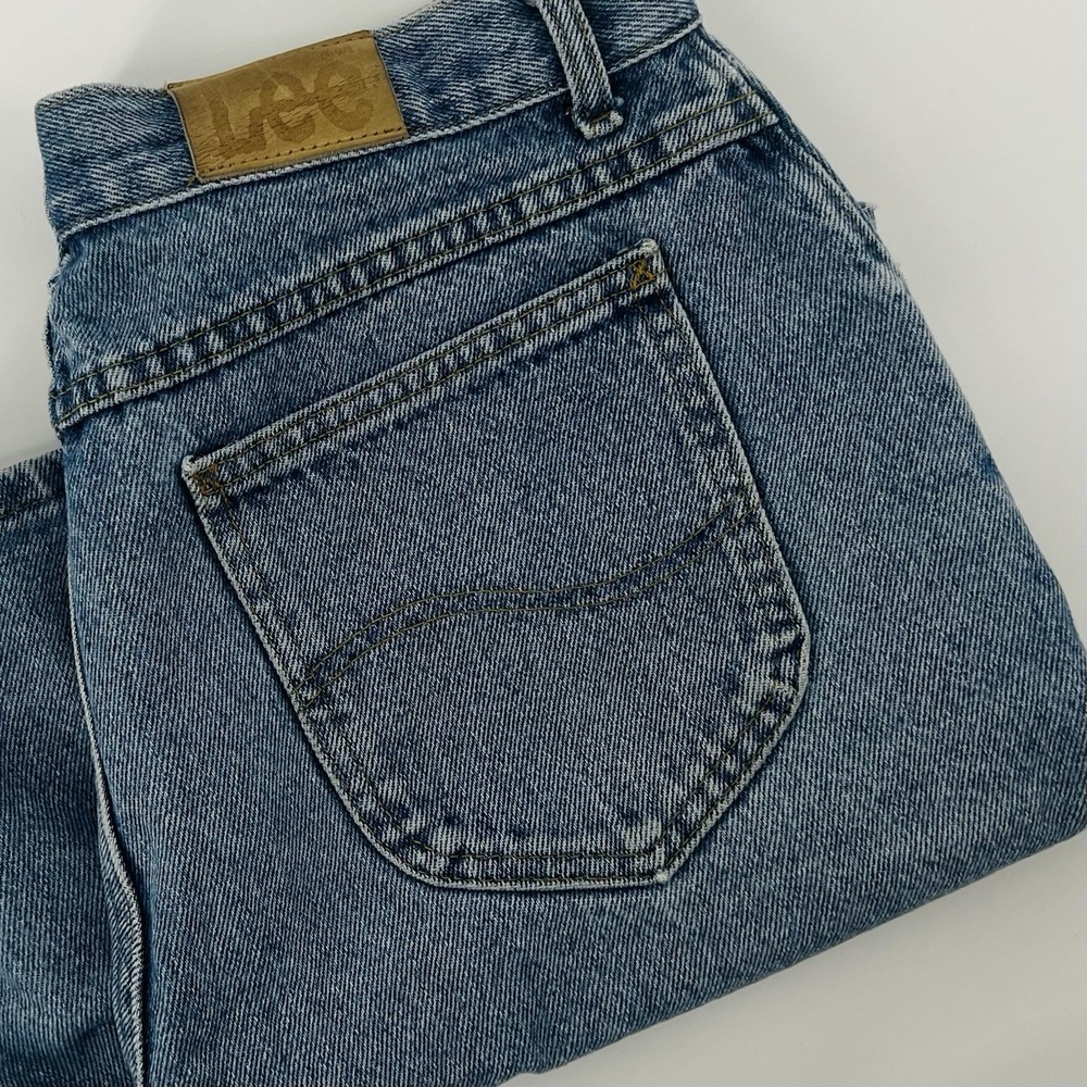 Vintage Lee Men's‎ Denim Jean Shorts 16M USA Made Blue High Rise 90s